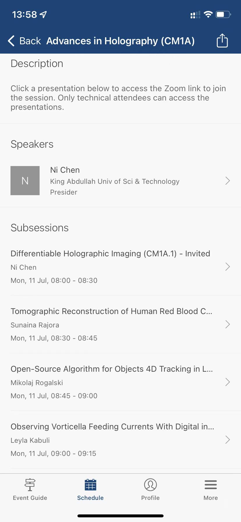 Invited talk at Imaging Congress 2022, Vancouver, Canada